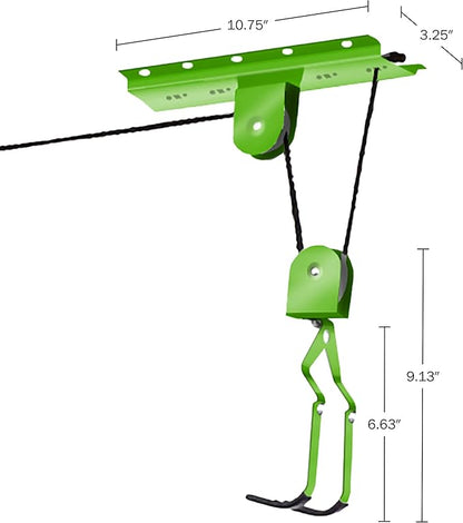 Bike Lane Products Bicycle Hoist 2-Pack Quality Garage Storage Bike Lift with 100 lb Capacity Even Works as Ladder Lift Premium Quality