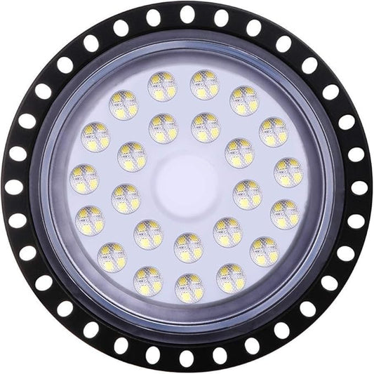 Viugreum 5 PACK 100W UFO LED High Bay Light, 10000LM 6500K Daylight White LED Warehouse Lighting, Alternative to 500W MH/HPS, IP65 Waterproof Commercial Bay Lighting for Garage Barn Workshop