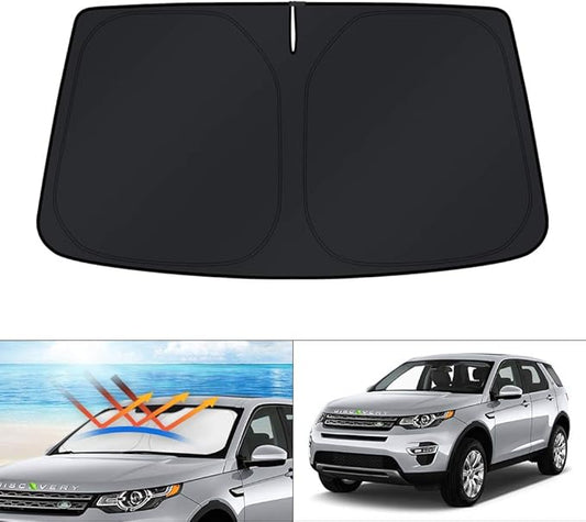 KUST Windshield Sun Shade for Land Rover Discovery Sport 2014-2019 Accessories Custom Fit Sunshade Foldable Window Sun Visor Protector Blocks UV Rays Keep Your Car Cooler