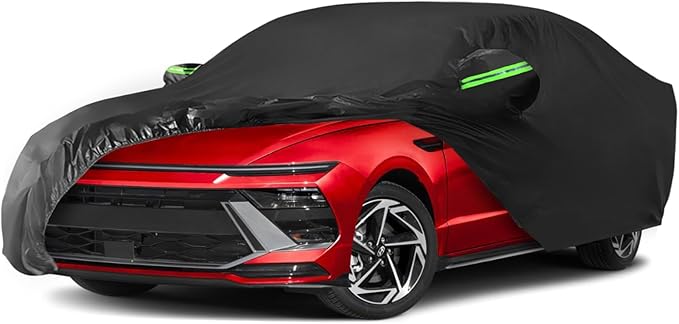 Proadsy 2025 Upgrade Car Cover Custom Fit for 2020-2025 Hyundai Sonata, Waterproof All Weather for Automobiles, Full Exterior Cover Rain Snow Sun Protector Indoor Outdoor Car Cover