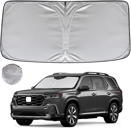 KAYZT Windshield Sun Shade for 2016-2024 Honda Pilot Foldable Sunshade Front Window Custom Fit Car Accessories
