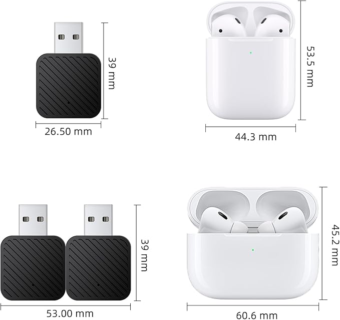 Mini Wireless CarPlay Adapter for iPhone, 2 in 1 CarPlay and Android Auto Wireless Adapter for Cars, Wired to Wireless, Plug & Play, Stable Fast Connection for Android 11+ and CarPlay iOS 10+