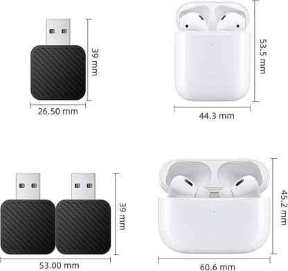Mini Wireless CarPlay Adapter for iPhone, 2 in 1 CarPlay and Android Auto Wireless Adapter for Cars, Wired to Wireless, Plug & Play, Stable Fast Connection for Android 11+ and CarPlay iOS 10+