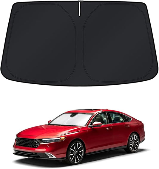 KUST Windshield Sun Shade for Honda Accord 2023 2024 2025 2026 Window Sunshade Sun Visor Protector Foldable Blocks UV Rays Keep Your Car Cooler