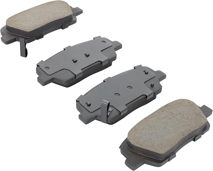 Premium Ceramic Rear Brake Pads (1001-1816AC) Compatible with Genesis G70 2019-2023, Kia Stinger 2018-2023