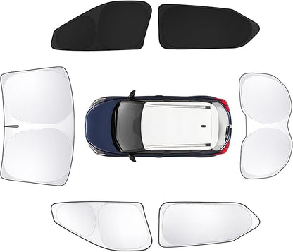 6pcs Car Window Shades for Nissan Kicks 2018-2024 Accessories,Windshield Side Rear Full Sunshade,Sun Visor UV Blocking, Privacy Protection and Blackout for Camping Outdoor