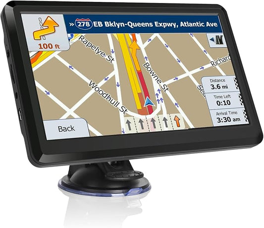 Car GPS Navigation GPS Navigation for Truck & RV & Car, Driver Alerts, Turn-by-Turn Directions, 2025 Map with Free UpdateMap
