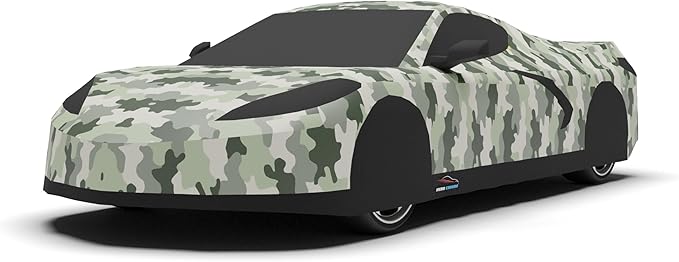 C8 Car Cover Fit for Corvette C8 Indoor and Outdoor Protection (Camouflage)