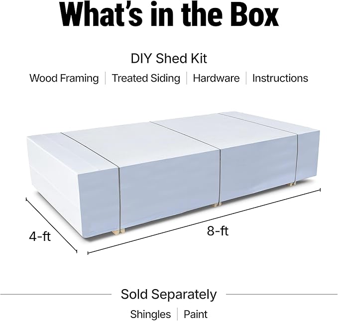 Handy Home Products Windemere 10x12 Do-it-Yourself Wooden Storage Shed with Floor, Beige