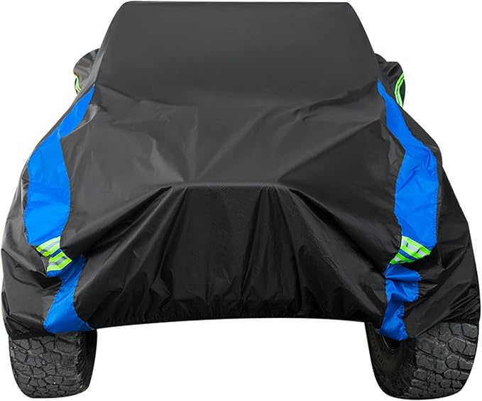 Avecrew for Jeep Wrangler Cover Waterproof 4 Door, All Weather for Jeep Rain Cover for Automobiles, Outdoor Full Exterior for Jeep Covers Fits JK JL TJ YJ CJ