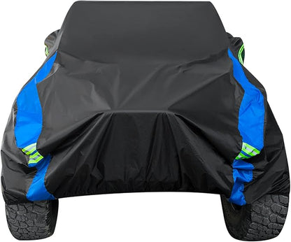 Avecrew for Jeep Wrangler Cover Waterproof 4 Door, All Weather for Jeep Rain Cover for Automobiles, Outdoor Full Exterior for Jeep Covers Fits JK JL TJ YJ CJ