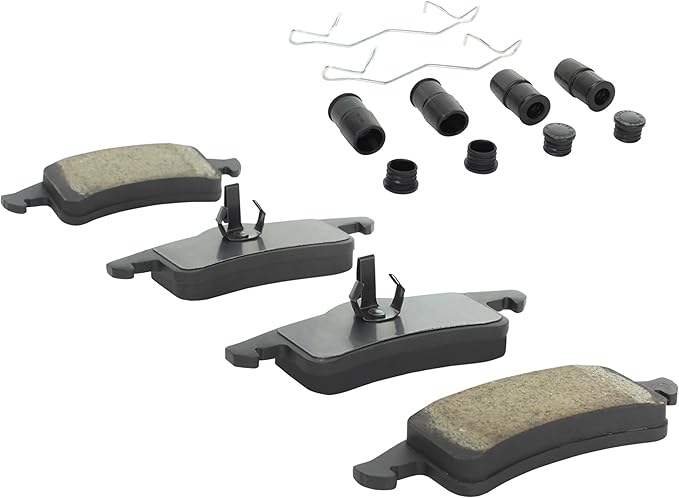Premium Semi-Metallic Rear Brake Pads (1001-0791M) Compatible with Jeep Grand Cherokee 1999-2004