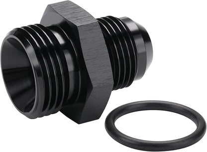 10AN Male Flare to 12AN ORB O-ring Boss Fuel Pump Rail Adapter Fitting Aluminum Black