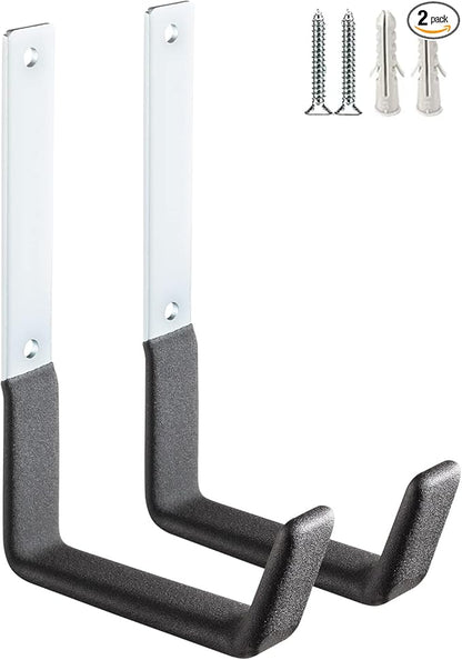 Heavy Duty Steel Hooks ,Garage Storage Utility Hooks,Heavy Duty Tool Organizer,Steel Wall Mount Hooks, Hose Hanger, Steel Garage Garden Hooks (2)