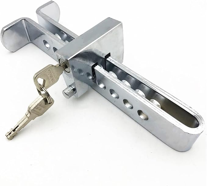 22.5cm Anti-Theft Auto Brake Clutch Lock Stainless Steel Vehicle Security Protection Supplies Car Brake Lock with 3 Keys