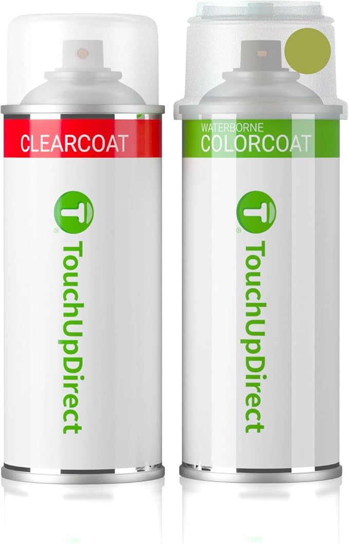 TouchUpDirect 588 Electric Lime/New Lime Green Metallic Compatible with Toyota Exact Match Touch Up Paint Aerosol - Essential Kit