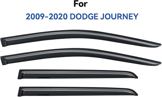 Window Visors Rain Guards Shield for 2009-2020 Dodge Journey, Window Vent Wind Deflectors Visors Shades for 09-20 Dodge Journey