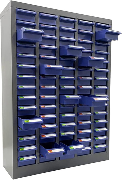 Parts Cabinet, 75 Drawers Tool Cabinet Without Door, Plastic Bolt and Nut Tool Storage Box for Garage Office Warehouse