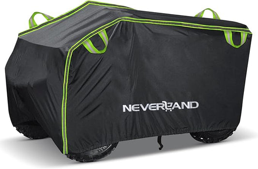 Neverland ATV Cover, Waterproof Heavy Duty 4 Wheeler Cover with Buckle, Dustproof Anti UV Windproof All Weather Outdoor Storage Quad Cover for Polaris Sportsman Yamaha Honda Coleman