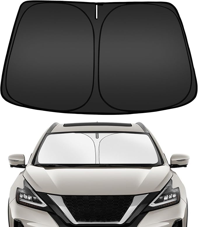 ARISMOTOR Windshield Sun Shade for N-issan Murano 2015-2024, Custom Fit Foldable Front Window Sunshade Sun Visor Protector, Block UV Rays Keep Your Car Cooler