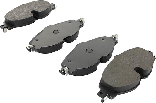 Premium Semi-Metallic Front Brake Pads (1001-1760M) Compatible with 2014-2023 Audi/Seat/Volkswagen (A3/A3 Quattro/A3 Sportback e-tron/Golf/GTI/Jetta/Passat/Q3/Taos/TT Quattro & More)