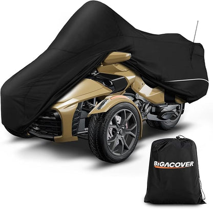 for Spyder F3 Full Cover Compatible with Can-Am Spyder F3T Tour & Limited 300D Oxford Fabric Protector from Dust Snow Rain Sun Rays