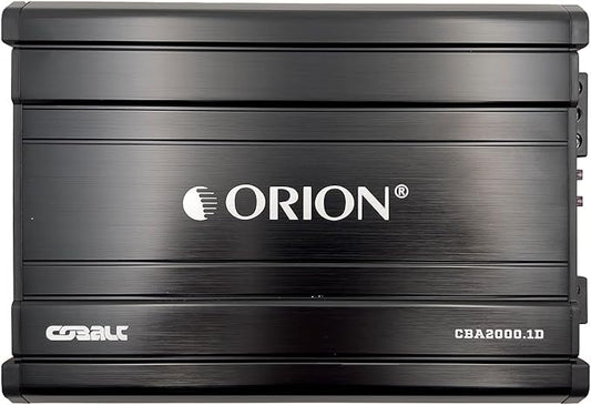 Orion Cobalt CBA2000.1D Monoblock 1-Channel Class D Amplifier for Car Subwoofer, 2000W, 2/4 Ohm Stable, Adjustable Low Pass & Subsonic Filter with Bass Boost, MOSFET Power Supply, Bass Knob Included