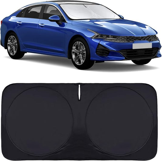 INSAUTO for K5 Windshield Sun Shade Window Sunshade for Kia K5 2021 2022 2023 2024 2025 2026 Windshield Cover Foldable Car Front Sun Visor Shield Blocks UV Rays Sun Protector Accessories