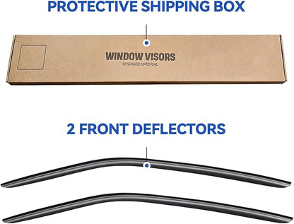 Window Visors Rain Guards Shield for 2010-2024 Chevy Camaro Coupe, Out-Channel Window Vent Wind Deflectors Visors Shades for 10-24 Camaro (Excludes Convertible)