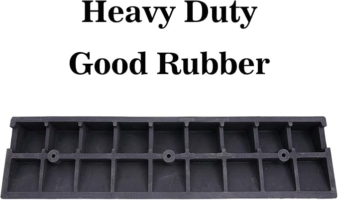 2 Pack 4'' Rise Rubber Curb Ramp Heavy Duty Loading Rubber Curb Ramps 22000lbs (10 Ton) Driveway Ramp Car Slope Ramp for Loading Dock Bike Vehicle Warehouse Sidewalk Wheelchair (4" H)