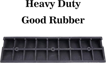 2 Pack 4'' Rise Rubber Curb Ramp Heavy Duty Loading Rubber Curb Ramps 22000lbs (10 Ton) Driveway Ramp Car Slope Ramp for Loading Dock Bike Vehicle Warehouse Sidewalk Wheelchair (4" H)