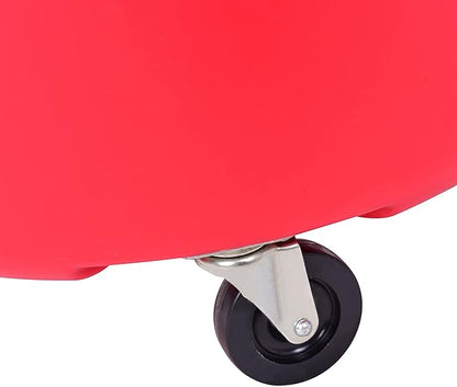 PONO Portable Waste Oil Drain Tank 18 Gallon with Steel Waste Oil Container, Adjustable Funnel Height, Oil Changing, Oil Dolly for Car Fluid Fuel Transfer Drainage
