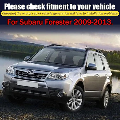 Rain Guards for Subaru Forester 2009-2013, Tape-on Side Window Deflectors, Window Visors for Subaru Cars, 4 Rain Guards & 2 Car Coasters