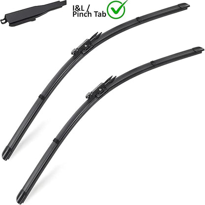 AUTOBOO 28"+28" Windshield Wipers with 12 Inch Rear Wiper Blade Replacement for Ford Focus 2012 2013 2014 2015 2016 2017 2018 -Original Factory Quality (Pack of 3)