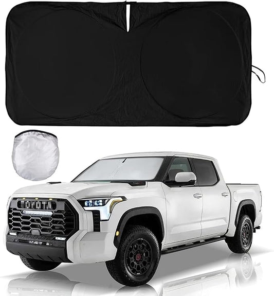 INSAUTO for Toyota Tundra Car Sun Shade Windshield for Tundra 2006 2005 2004 Window Sunshade Fit Toyota Matrix 2003-2013 Foldable Sun Visor Protector 210T Shades Block UV Ray Pickup Truck Accessories