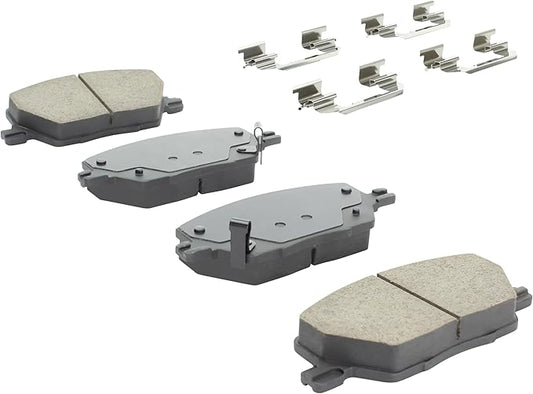 Premium Ceramic Front Brake Pads (1001-1811C) Compatible with Fiat 500X 2016-2023, Jeep Compass 2017-2024, Jeep Renegade 2015-2023