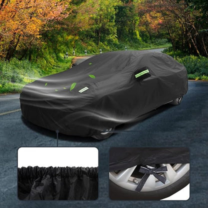 Heavy Duty Car Cover Compatible with Chevrolet Corvette C8 Stingray Z51 Z06 E-Ray 2026-2020, Waterproof All Weather Car Covers with Cotton Lining, Rain Sun Snow Dust UV Cover for Outdoor Indoor