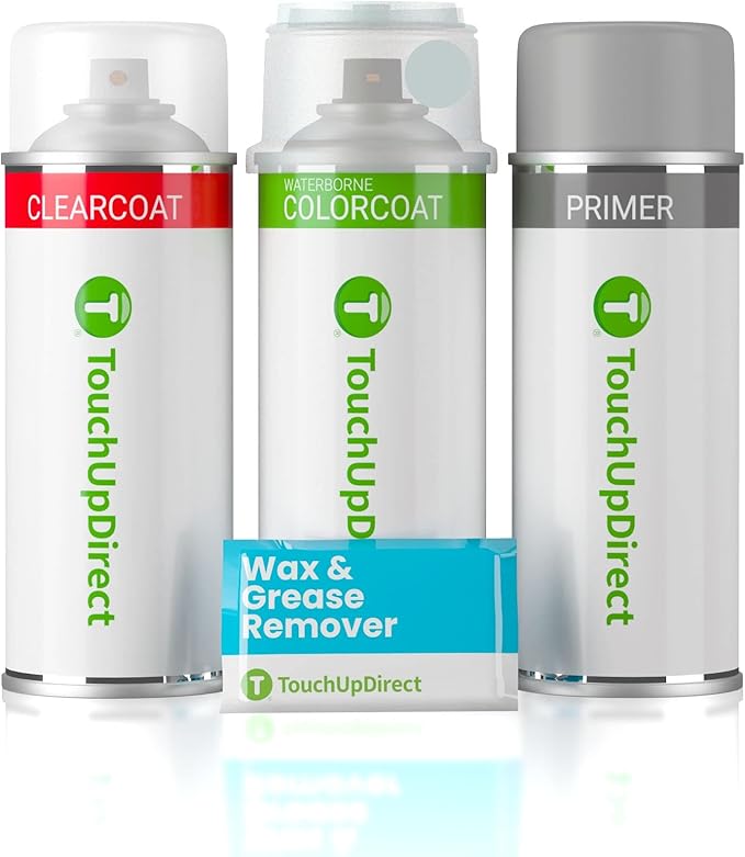 TouchUpDirect 6X3 Lunar Rock Compatible with Toyota Exact Match Touch Up Paint Aerosol - Preferred Kit