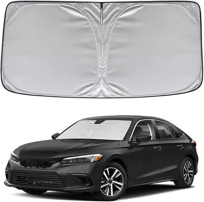 KAYZT Windshield Sun Shade for Honda Civic 2022-2025 11th Gen Foldable Sunshade Front Window Custom Fit Accessories