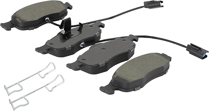 Premium Semi-Metallic Front Brake Pads (1001-0801M) Compatible with Ford Contour 1998-2000, Ford Mystique 1996-2000, Mercury Cougar 1999-2002, Mercury Mystique 1998-2000