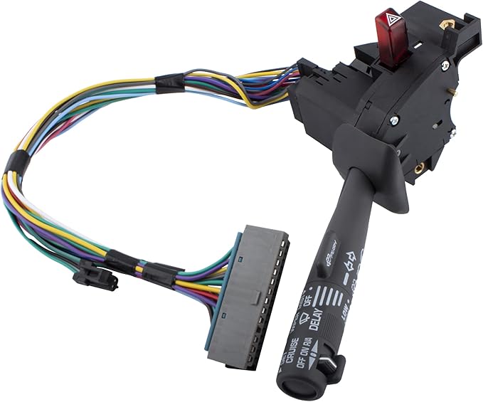 BOXI Multi-Function Combination Switch - Turn Signal, Wiper, Washers, Hazard Switch, Cruise Control Fits for Chevy Tahoe Blazer Suburban K1500 Sierra/for GMC Yukon K1500 and More | 2330814 26100985