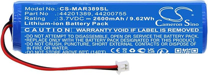 44201389 44200755 GPS Navigator Battery for MARES ICON HD ICON Genius Genius Air