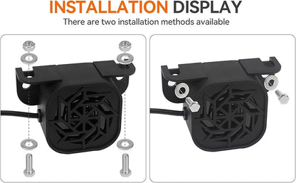 830 Back-up Alarm 12V-24V 110dB IP67 Waterproof Dust-Proof Reversing Warning Alarm with Super Loud Beeper Tone for Truck Van Forklift Car Lorry Agricultural Vehicles