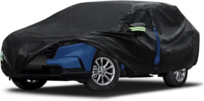Migaven 6 Layers Car Cover Custom Fit for Honda CRV 1997-2023, Toyota RAV4 1996-2023, Waterproof Full Exterior Cover Rain Sun Protection with Door Zipper