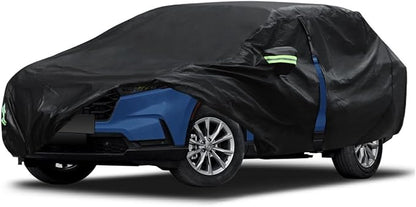 Migaven 6 Layers Car Cover Custom Fit for Honda CRV 1997-2023, Toyota RAV4 1996-2023, Waterproof Full Exterior Cover Rain Sun Protection with Door Zipper