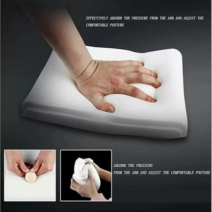Car Center Console Cover, Memory Foam Car Armrest Cushion, Beige Auto Arm Rest Pad, Leather Arm Rest Covering Car, Hand Rest Pillow for SUV/Truck/Vehicle (No.2 Gray)