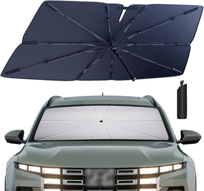 Windshield Sun Shade Umbrella: for Hyundai Santa-Cruz-2022-2025 - Front Custom Car Window Shades - Foldable Sunshades Block UV Keep Cool
