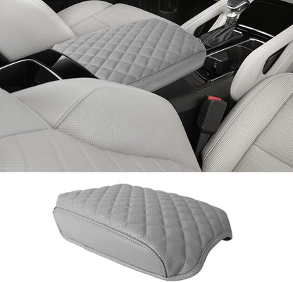 sportuli Center Console Cover Anti-Scratch Leather Armrest Cushion Compatible with 2020 2021 2022 2023 2024 Kia Telluride accessories (Gray)