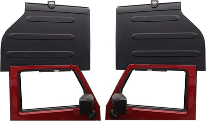 EZ4x4 Garage Wall Freedom Panel & Wrangler Door Storage Hangers Combo Kit, Heavy Duty Metal Storage Holder Bracket Compatible with JL, JLU & JT