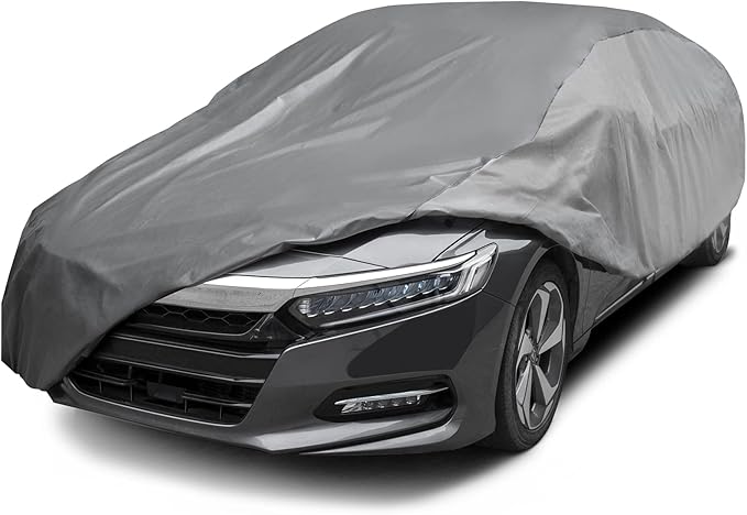 XCAR Ultra Light Waterproof Car Cover for Automobiles All Weather Protection, Windproof & Breathable, Fits Sedan Up to 185"